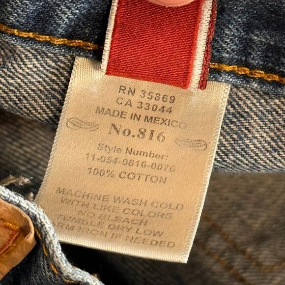 Stetson Womens Classic Bootcut Jeans No.816 Size 14 Long Distressed Denim - Picture 6 of 16